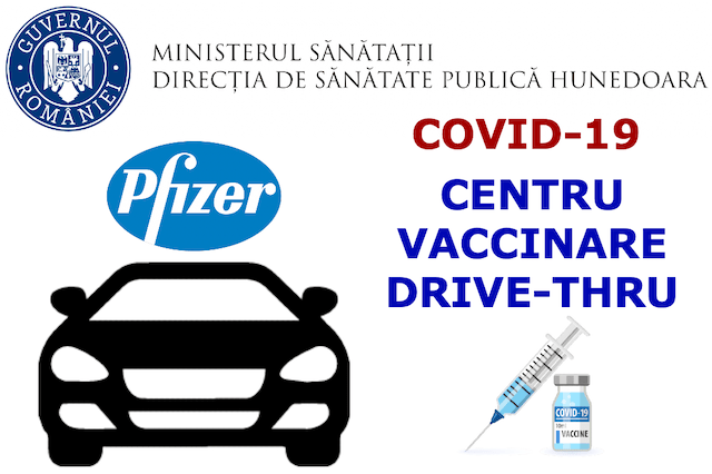 Primul centru de vaccinare din mașină din România. Ce tip de vaccin se face la centrul de imunizare drive-thru