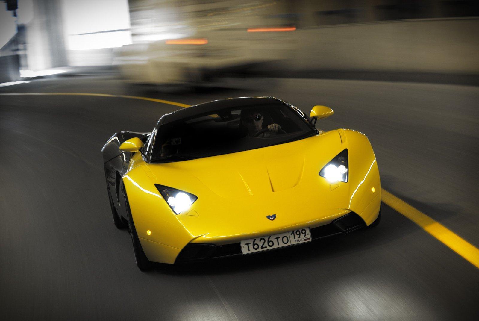 Marussia B1 este prima versiune a supercarului rusesc