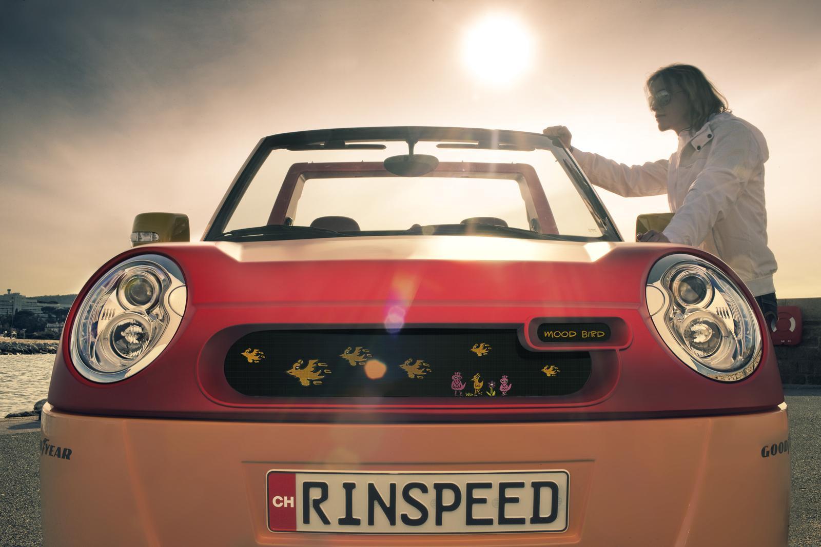 La Rinspeed BamBoo, grila motorului a fost inlocuita cu un ecran Identiface